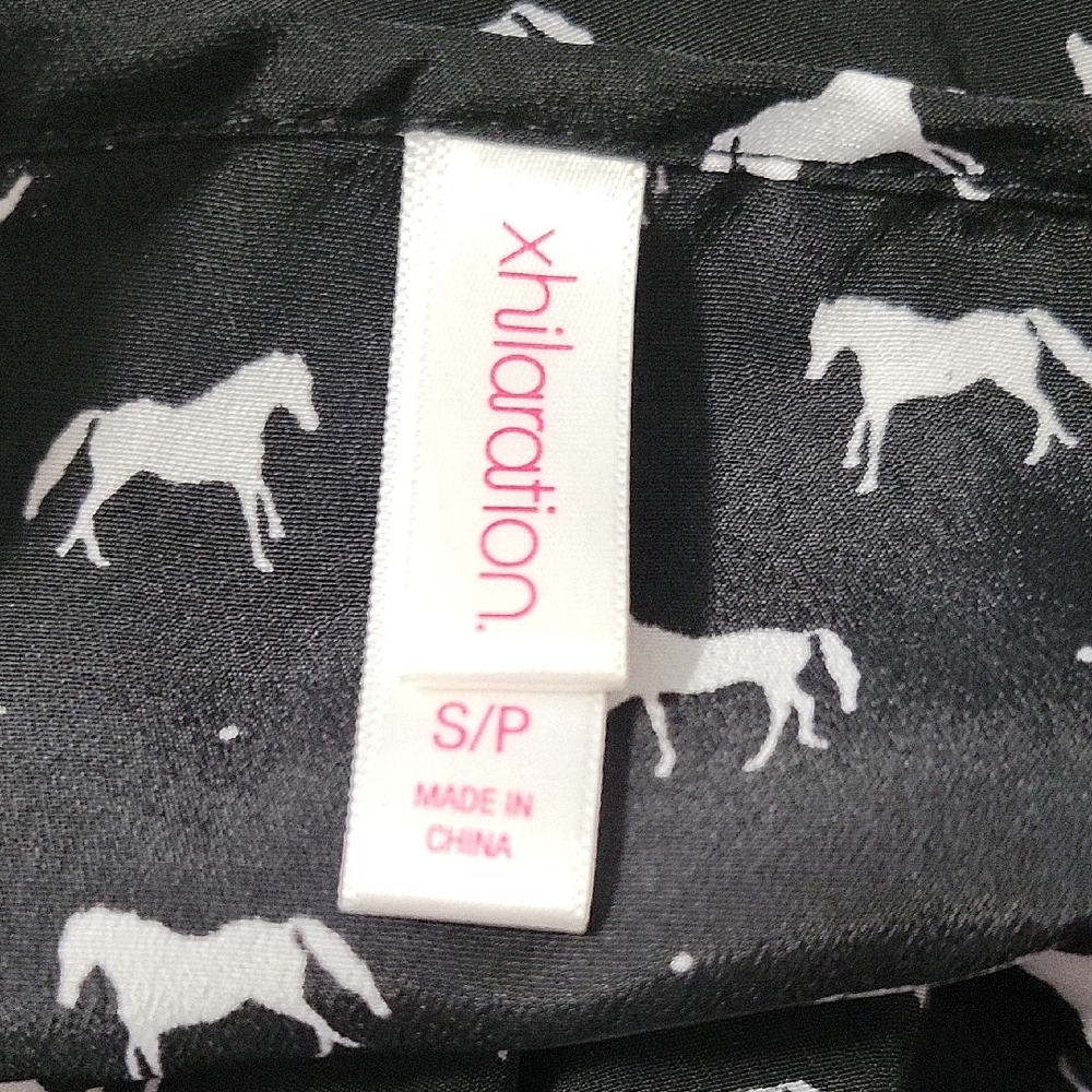 Black and White Horse Patterned Dress - Picture 5 of 5